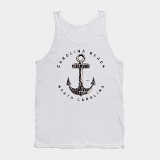 Carolina Beach, NC Summertime Vacationing Big Anchor Tank Top